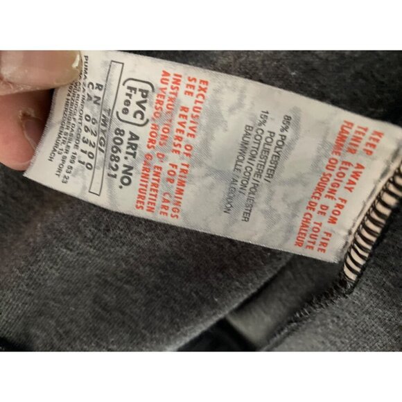 PUMA BELLAGIO MEN'S BLACK TRACK JACKET SZ L - Picture 10 of 10